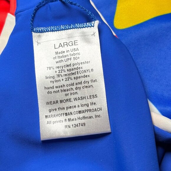 Mara Hoffman Sia Top Sz XL & Zoa Bottom Sz L Cream Multi - Picture 10 of 12